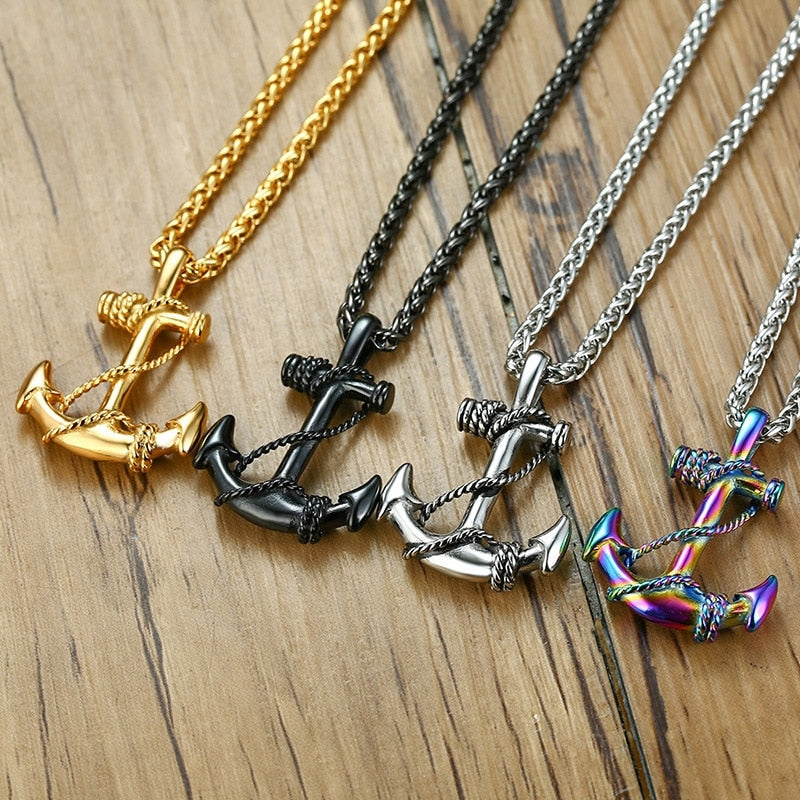 Sea Anchor Sailor Necklace