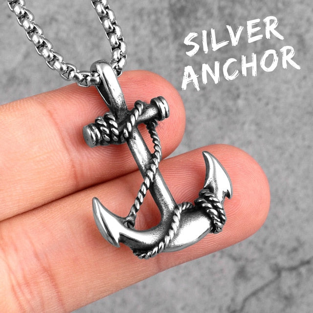 Sea Anchor Sailor Necklace