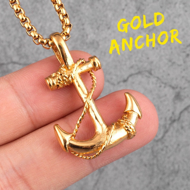 Sea Anchor Sailor Necklace