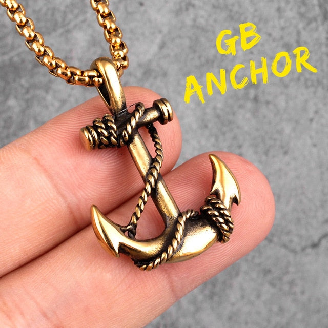 Sea Anchor Sailor Necklace