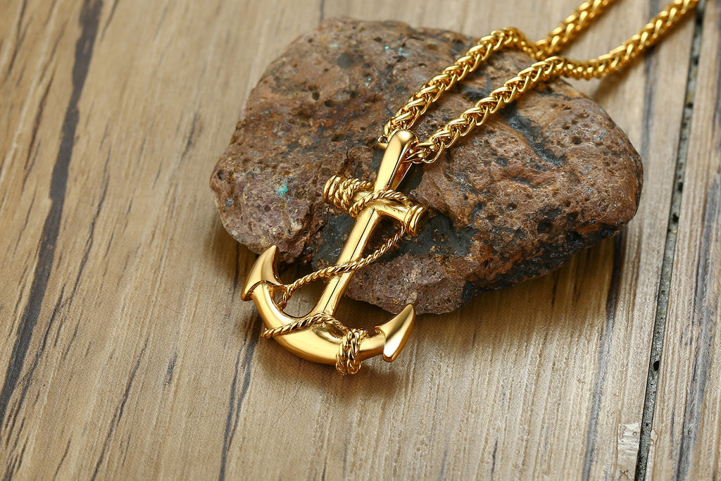 Sea Anchor Sailor Necklace