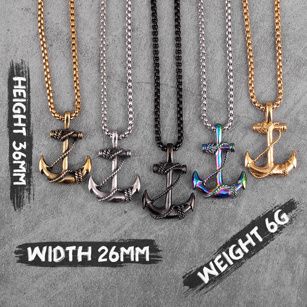 Sea Anchor Sailor Necklace
