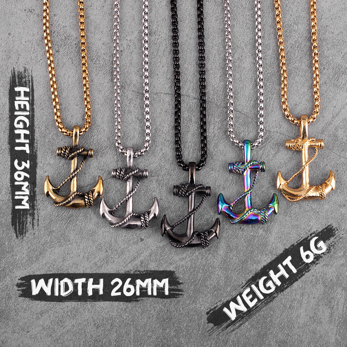 Sea Anchor Sailor Necklace
