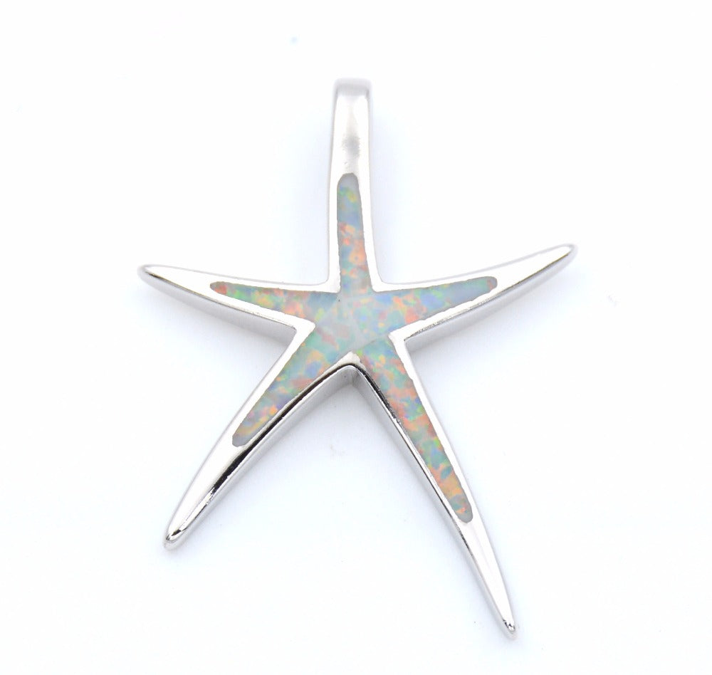 Starfish Opal Pendant Necklace