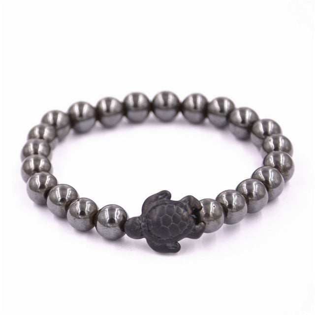 Sea Turtle Stone Bracelet