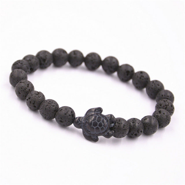 Sea Turtle Stone Bracelet