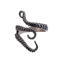 Octopus Black Ring