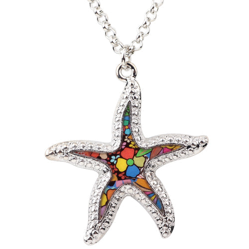 Starfish Colorful Pendant Necklace VIP