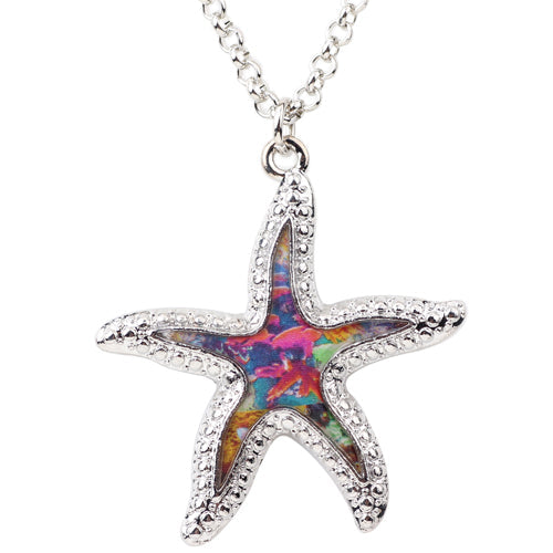 Starfish Colorful Pendant Necklace VIP
