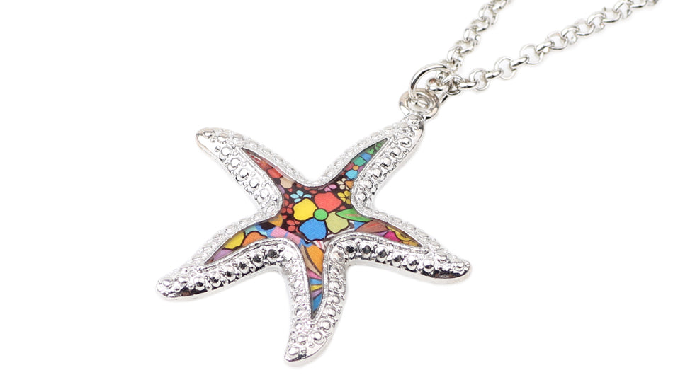 Starfish Colorful Pendant Necklace VIP