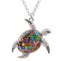 Sea Turtle Colorful Pendant Necklace VIP