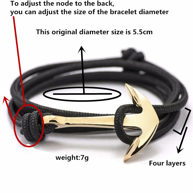 Anchor Rope Bracelet