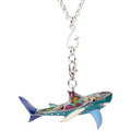 Shark Colorful Pendant Necklace