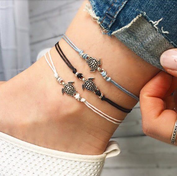 Sea Turtles Anklets Set